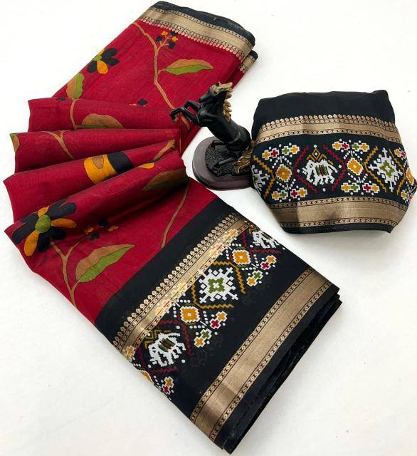 Malhar bomkai-ikkat Wholesale saree suppliers